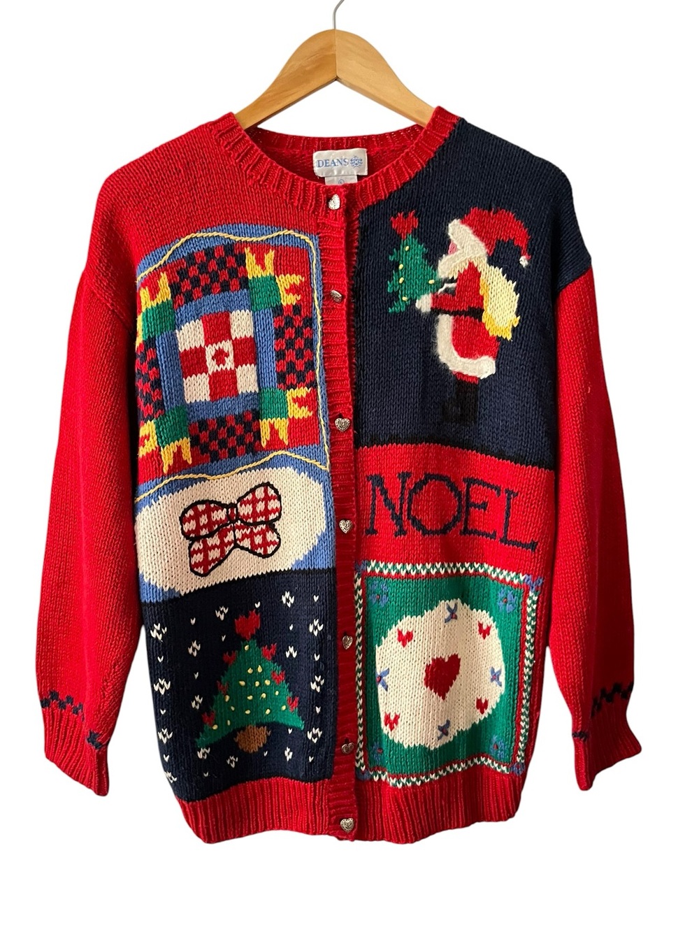 Deans of Scotland Vintage Christmas Cardigan Sweater
